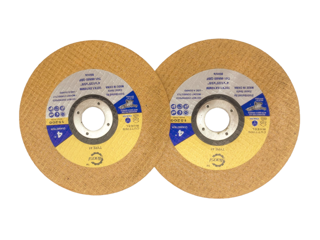 4 INCH DOUBLE NET YELLOW CUT OFF WHEEL